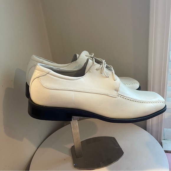 Milano Moda 4805 White tie up MEN'S SIZE 12.5 NEW - Picture 3 of 9